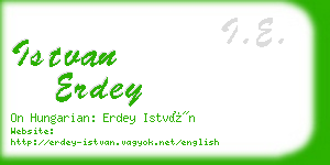 istvan erdey business card